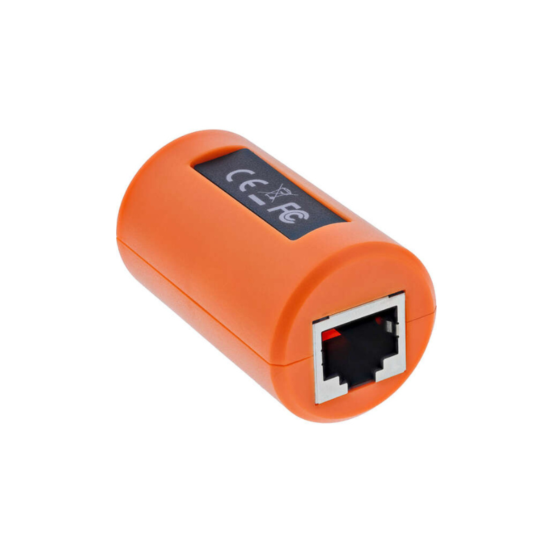 Surge protection RJ45 coupling for network and POE