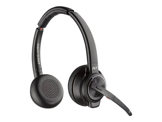Poly Savi 8220 UC Microsoft Teams Certified DECT 1880-1900 MHz USB-A Headset EMEA-INTL English Loc-Euro plug