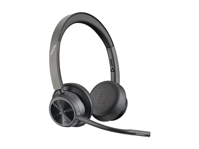 Poly Voyager 4320-M Microsoft Teams Certified Headset +BT700 dongle +Charging Stand