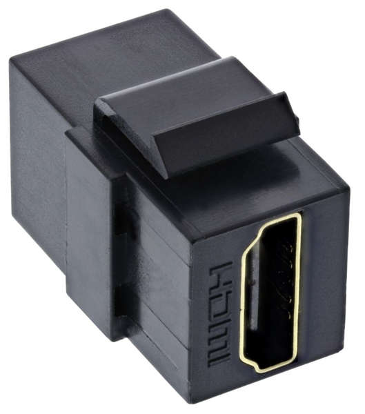 HDMI Keystone Snap-In module, 4K/60Hz, HDMI AF/AF black