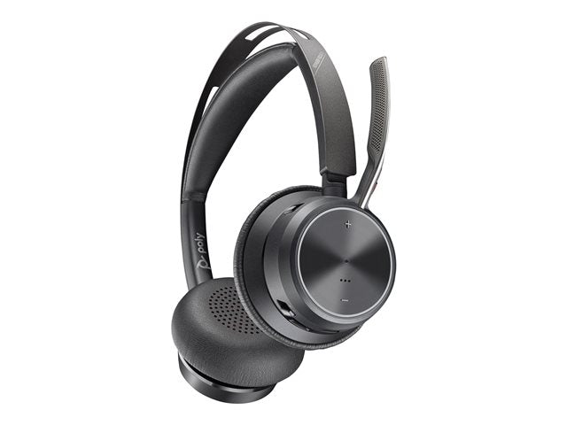 Poly Voyager Focus 2 USB-C-C Headset +USB-C/A Adapter +Charging Stand No localization