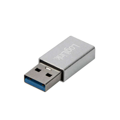 USB 3.2 Gen1 Type-C adapter, USB-A/M to USB-C/F, silver
