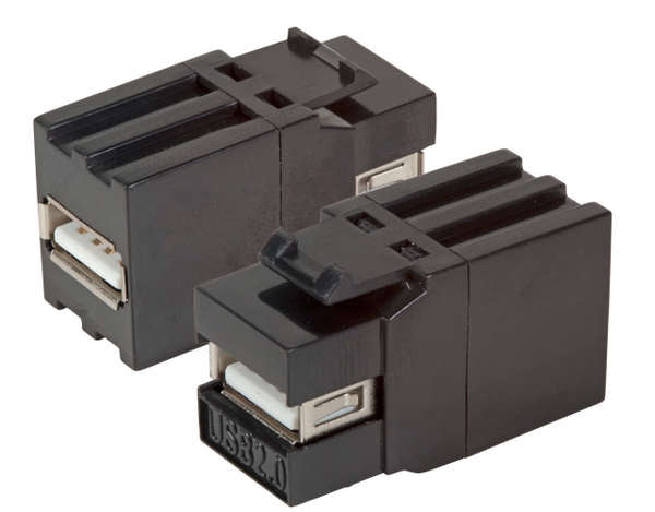 Keystone Adapter USB2.0 Zwart