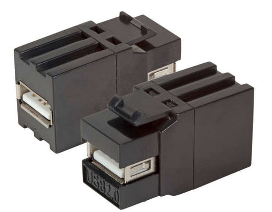 Keystone Adapter USB2.0 Zwart