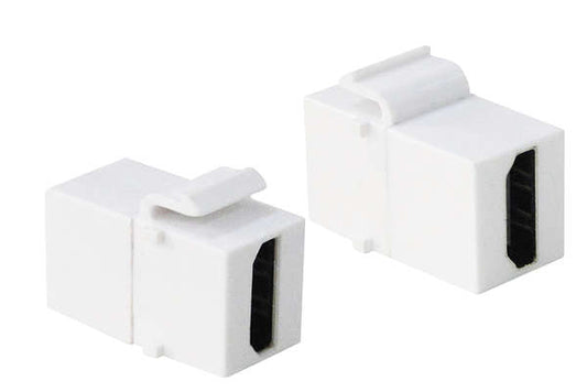 HDMI keystone coupler, A/F to HDMI-A/F, Wit