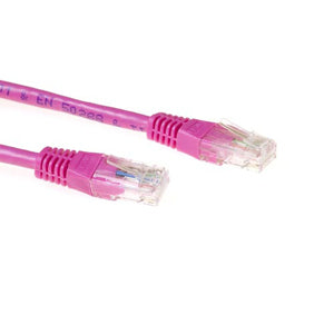 Cat.6 UTP patchkabel roze 2m