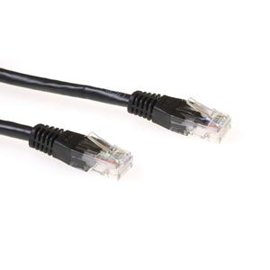 Cat.6 UTP patchkabel zwart 1,5m