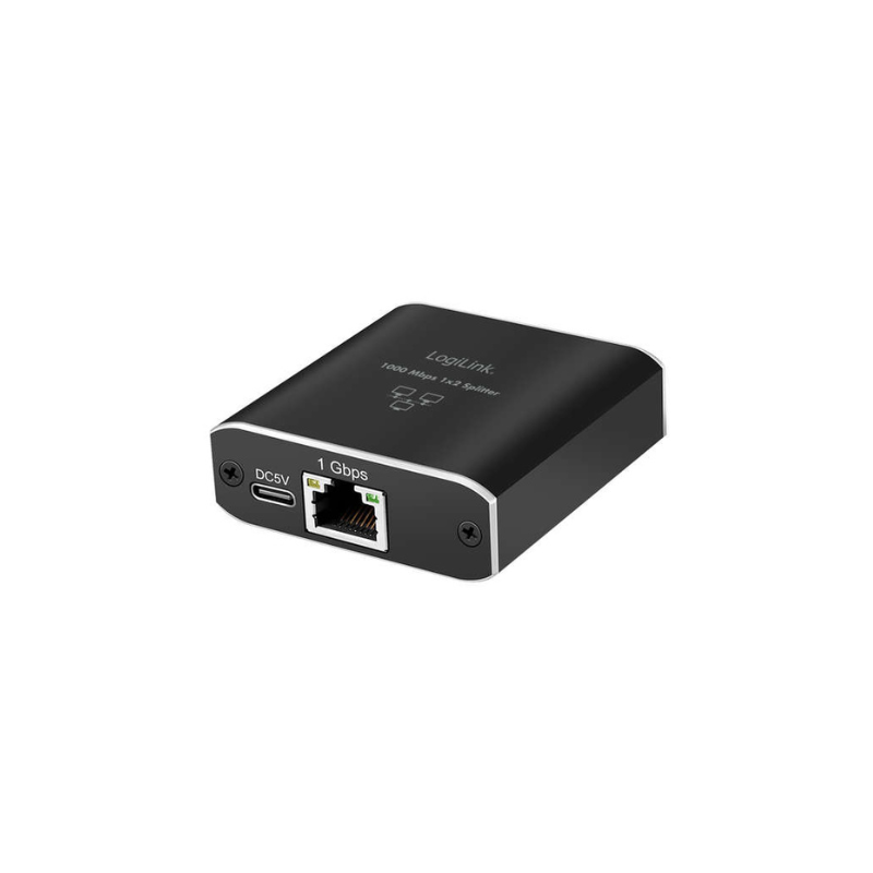 Gigabit Ethernet Splitter 1 to 2, 1000 Mbps, with USB power