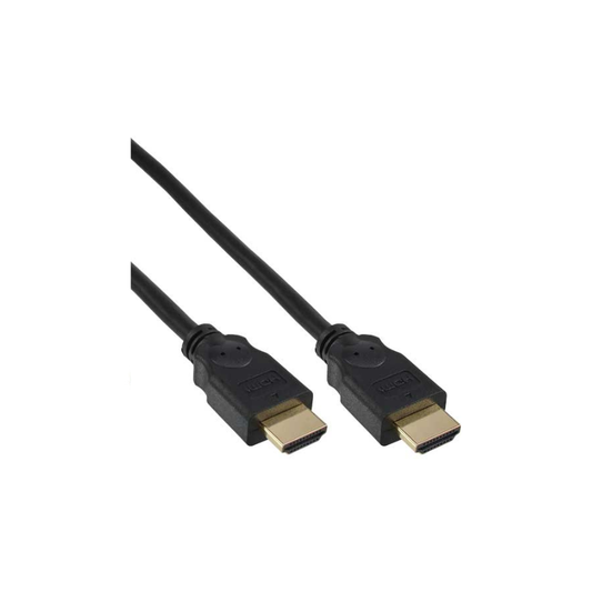 HDMI kabel, High Speed HDMI kabel met Ethernet, M/M, zwart, vergulde contacten, 1.5m