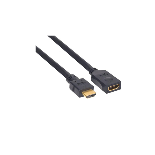 High Speed HDMI kabel, M/V, zwart, vergulde contacten, 1m