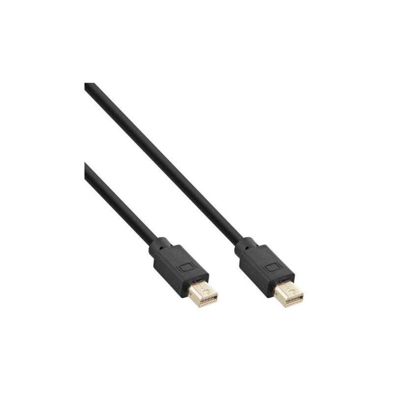 Mini DisplayPort 1.4 Cable M/M, black/gold, 2m