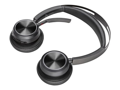Poly Voyager Focus 2 USB-C-C Headset +USB-C/A Adapter +Charging Stand No localization