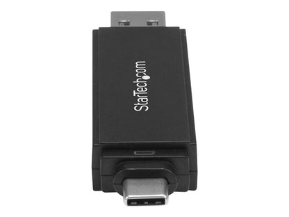 StarTech.com USB 3.0 Geheugenkaart Reader/Writer voor SD en microSD Kaarten, USB 3.0 SD Card Reader, Compact, 5Gbps, USB-C en USB-A, MicroSD USB Adapter